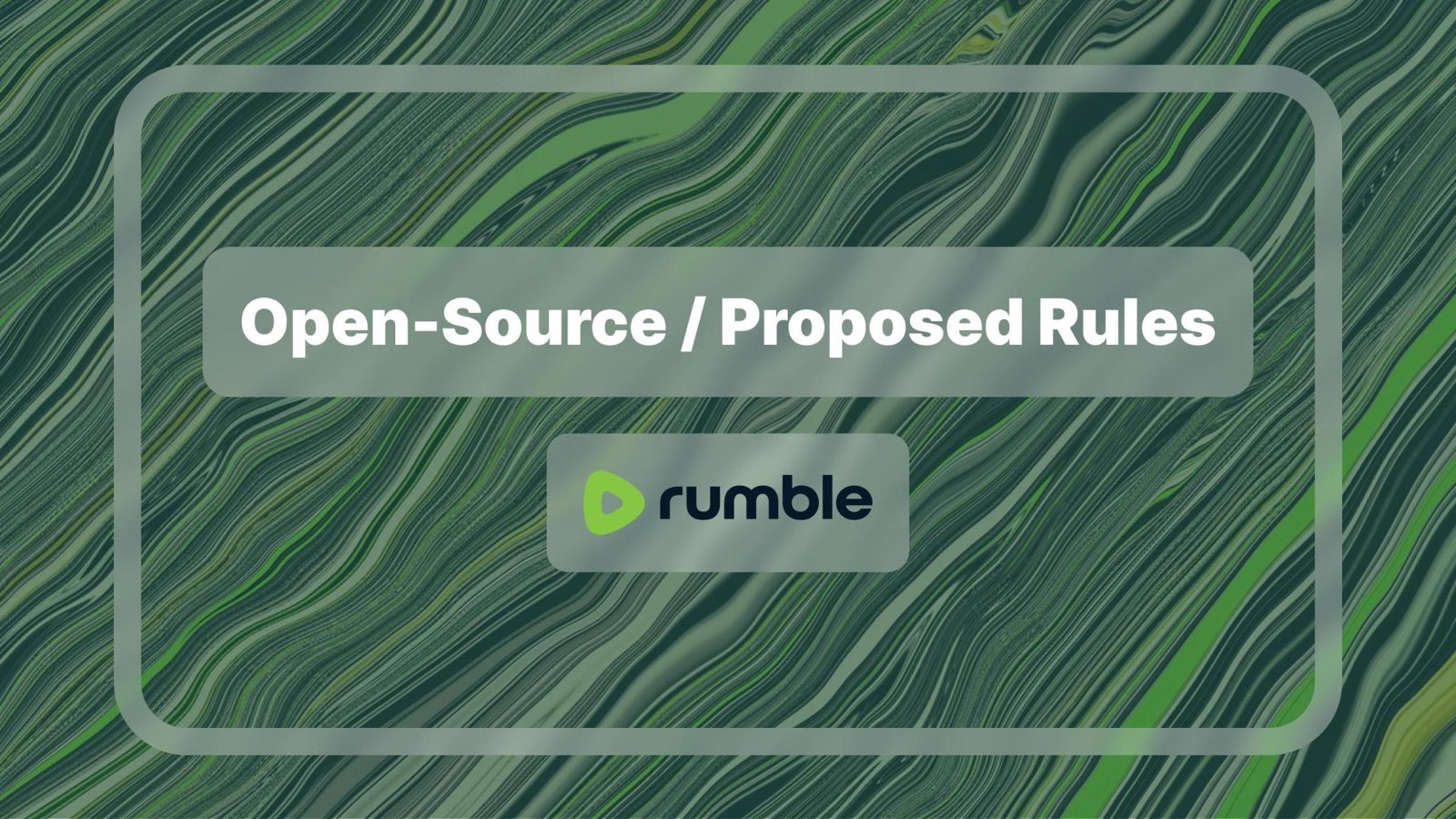 Rumble Proposes an Open-Source Content Moderation Policy & Process to  Improve Transparency & Put Creators First | Rumble